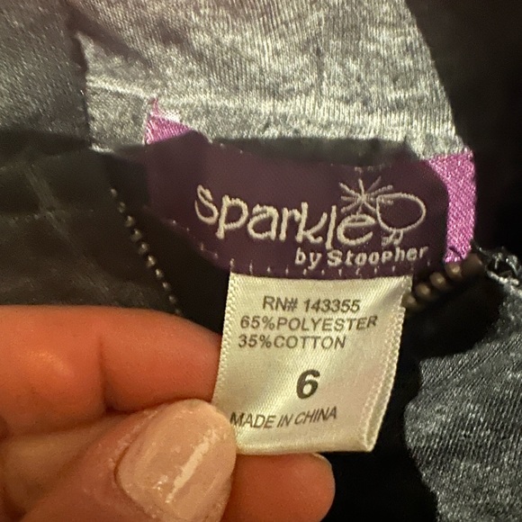 Girls hooded sweatshirt, with zipper - Picture 3 of 4